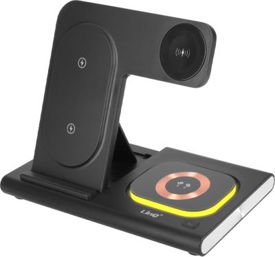 Chargeur induction LINQ Station de charge 3 en 1 iPhone MagSafe Chargeur induction LINQ Station de charge 3 en 1 iPhone MagSafe