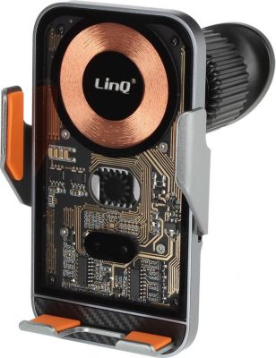 Support smartphone LINQ Induction 15W, Rotatif 360° Noir