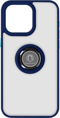Coque AVIZAR iPhone 15 Pro Max Bague Support Bleu