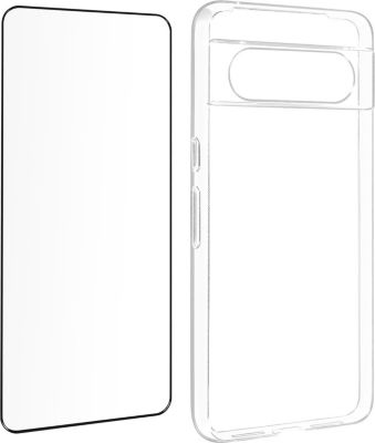Coque AVIZAR Google Pixel 8 + Verre Trempé bord noir Coque AVIZAR Google Pixel 8 + Verre Trempé bord noir