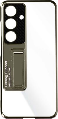 Coque AVIZAR Samsung S24 Béquille Rigide Cristal Kaki