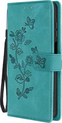 Etui AVIZAR Galaxy A15 5G Support Fleur Turquoise Etui AVIZAR Galaxy A15 5G Support Fleur Turquoise