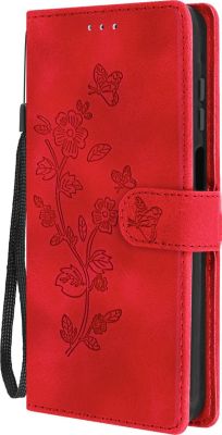 Etui AVIZAR Galaxy A15 5G Support Fleur Rouge