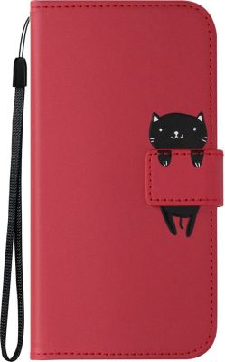 Etui AVIZAR Samsung S23 Chat Portefeuille Rouge