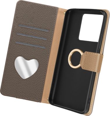 Étui Bandoulière Avizar Pour Xiaomi 13T Et 13T Pro - Similicuir, Couleur Abricot, Avec Fermeture à Rabat