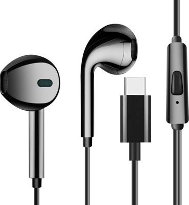 Ecouteurs AVIZAR USB C Microphone Noir