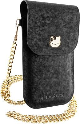 Etui HELLO KITTY Pochette Téléphone Chaine Dorée Etui HELLO KITTY Pochette Téléphone Chaine Dorée