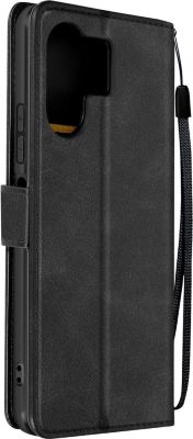 Etui AVIZAR Dragonne Poco M6 5G Portefeuille Noir