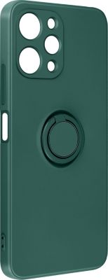 Coque AVIZAR Bague Redmi 12 Silicone Vert foncé