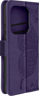 Etui AVIZAR Redmi Note 13 Pro Papillon Violet foncé