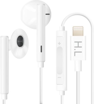 Ecouteurs AVIZAR Lightning Kit Mains Libres Blanc