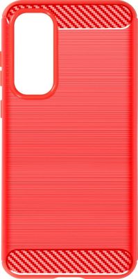 Coque AVIZAR Souple Galaxy A35 5G Effet Carbone Rouge