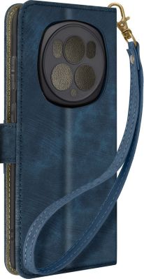 Etui AVIZAR Honor Magic 6 Pro Effet Brossé Bleu Nuit