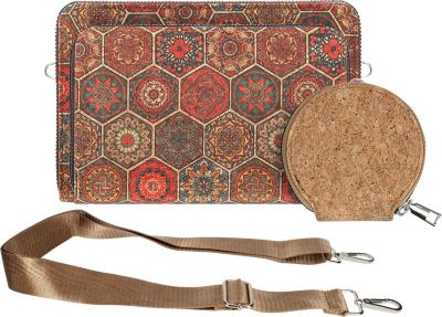 Housse AVIZAR Liège Hexagonale Poche Zip Bord carré
