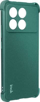Coque IMAK Poco X6 Pro Silicone Coins Bumper Vert