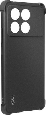 Coque IMAK Poco X6 Pro Silicone Coins Bumper Noir