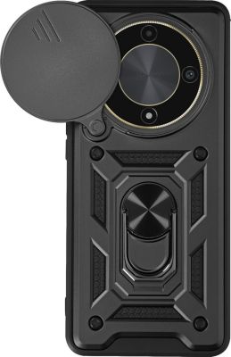 Coque MAYAXESS Honor Magic 6 Lite Antichoc Bague Noir Coque MAYAXESS Honor Magic 6 Lite Antichoc Bague Noir
