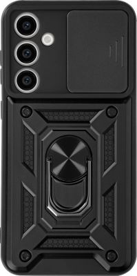 Coque MAYAXESS Samsung S23 FE Antichoc Bague Noir Coque MAYAXESS Samsung S23 FE Antichoc Bague Noir