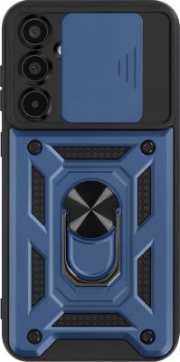 Coque MAYAXESS Samsung A35 Antichoc Bague Bleu Nuit Coque MAYAXESS Samsung A35 Antichoc Bague Bleu Nuit