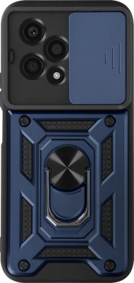Coque MAYAXESS Honor 200 Lite Antichoc Bague Bleu Nuit