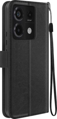 Etui MAYAXESS Redmi Note 13 Pro 5G Portefeuille Noir