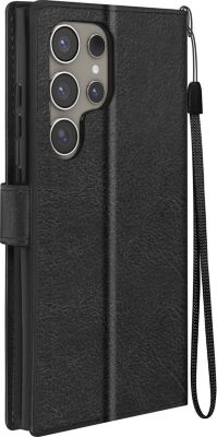 Etui MAYAXESS Galaxy S24 Ultra Portefeuille Noir