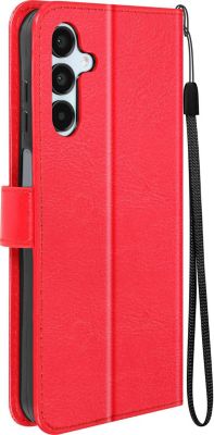 Etui MAYAXESS Dragonne Galaxy A15 Portefeuille Rouge