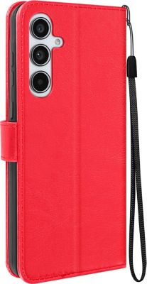 Etui MAYAXESS Dragonne Samsung A55 Portefeuille Rouge