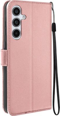 Etui MAYAXESS Dragonne Samsung A55 Portefeuille Rose