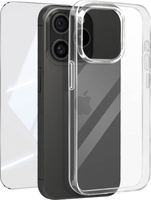 Coque MAYAXESS iPhone 15 Pro + Verre Trempé Transparent