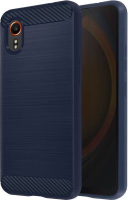 Coque AVIZAR Carbone Samsung Galaxy Xcover 7 Bleu