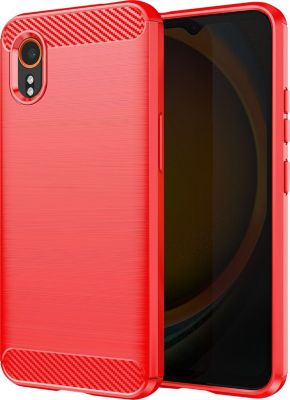 Coque AVIZAR Carbone Samsung Galaxy Xcover 7 Rouge