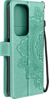 Etui AVIZAR Honor 200 Lite Mandala Fleurs Vert