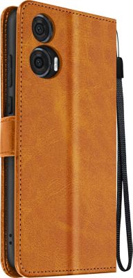Etui AVIZAR Dragonne Motorola Edge 50 Fusion Marron