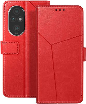 Etui AVIZAR Honor 200 Pro Clapet Portefeuille Rouge Etui AVIZAR Honor 200 Pro Clapet Portefeuille Rouge