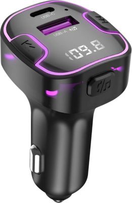 Transmetteur FM XO Émetteur FM Auto Bluetooth Rétroéclairé