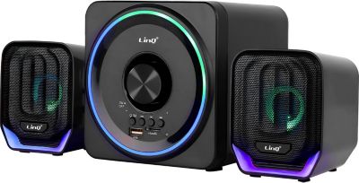 Enceinte portable LINQ Bluetooth + Jack 3.5 et micro SD Noir
