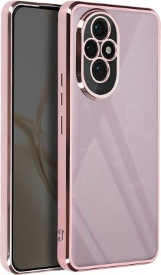 Coque AVIZAR Honor 200 Transparent Chromé Rose Gold