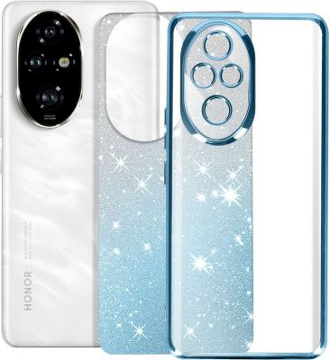 coque_avizar_paillettes_honor_200_pro_silicone_bleu