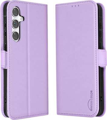 Etui AVIZAR Samsung S24 FE Portefeuille Violet Clair