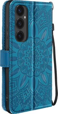 Etui AVIZAR Samsung S24 FE Fleurs Bleu Etui AVIZAR Samsung S24 FE Fleurs Bleu