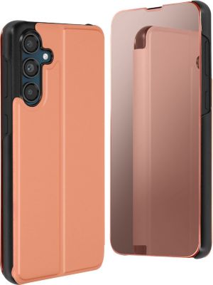 Etui AVIZAR Miroir Samsung M55 Clear View Rose Gold Etui AVIZAR Miroir Samsung M55 Clear View Rose Gold