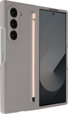 Coque AVIZAR Galaxy Z Fold 6 Gris Clair + Stylet