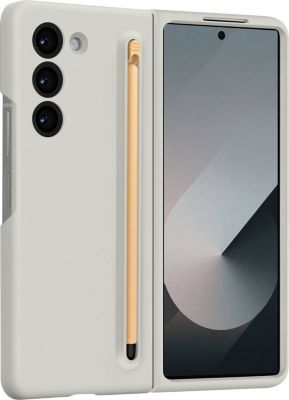 Coque AVIZAR Galaxy Z Fold 6 Gris Clair + Stylet Coque AVIZAR Galaxy Z Fold 6 Gris Clair + Stylet