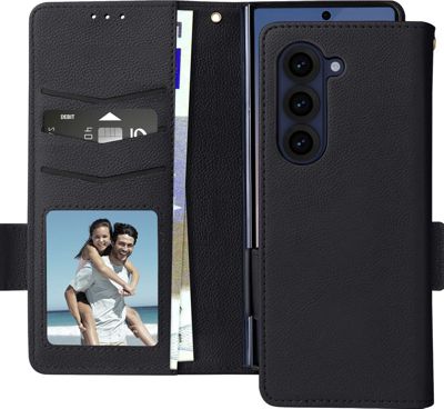Etui AVIZAR Galaxy Z Fold 6 Portefeuille Noir