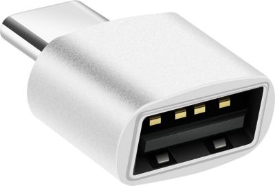 Adaptateur OTG AVIZAR USB C vers USB Vitesse 480Mbps Argent