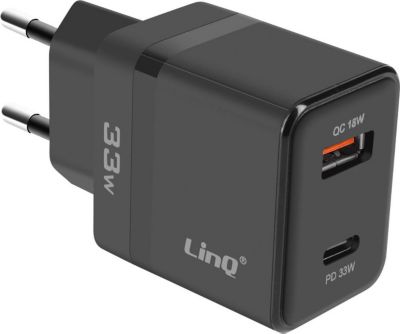 Chargeur LINQ LinQ Chargeur Secteur USB-C 33W + USB 18