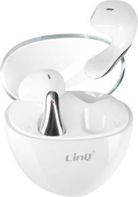 Ecouteurs LINQ Sans Fil Design Goutte d'Eau Blanc