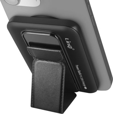 Batterie externe LINQ MagSafe 5000mAh Support intégré Noir