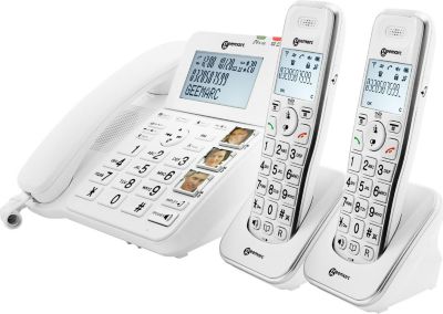 Téléphone sans fil GEEMARC Téléphone Senior Amplifié + 2 Combinés